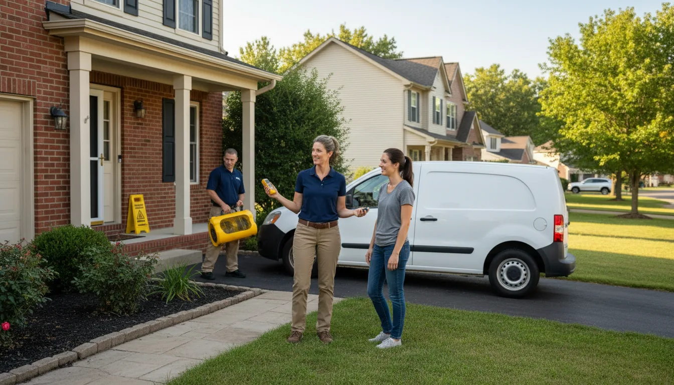 Residential water damage restoration in Point Pleasant, PA